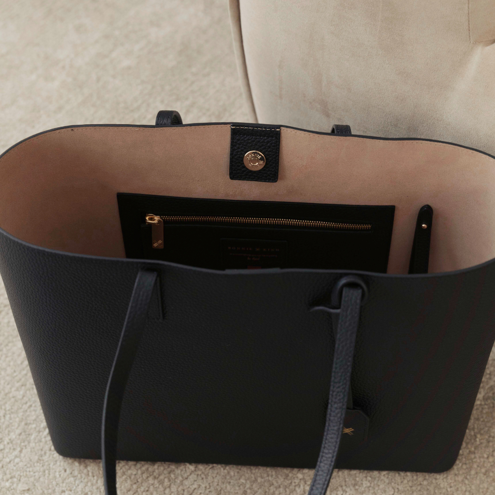 Structured sales tote bag